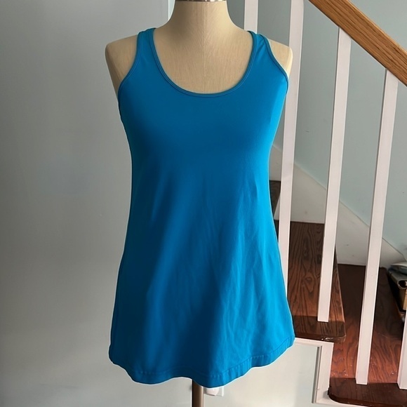 Lululemon Cool Racer Back Cerulean Blue Top - Picture 1 of 6